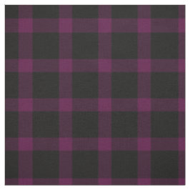 Lila och Black Tartan Play Mönster Tyg