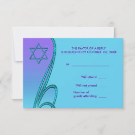 Lila och blått Bat mitzvah OSA
