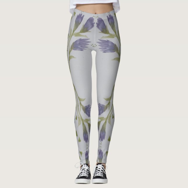 Lila och blått leggings (Framsida)