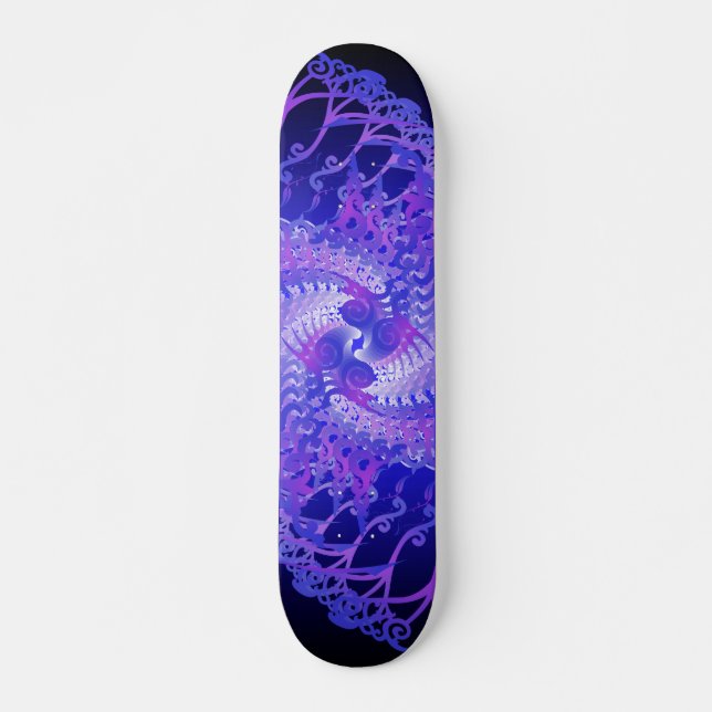 Lila och blått Spiral: Skateboard Bräda 20 Cm (Framsida)