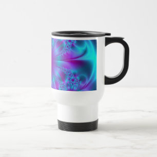 Lila- och blåttFractaldesign Resemugg