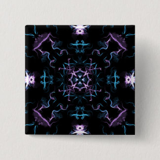 Lila och Blue Mandala Flower Knapp