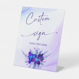 Lila- och Blue Orchid-Anpassningsbar-tecken