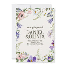 Lila och Cream-Blommigten Bröllop