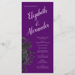 Lila och de gotiska Bröllopsprogrammen i Ro Meny