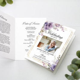 Lila och  fotominnesprogram kort