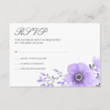 Lila och Grått Blommigt Bröllop OSA