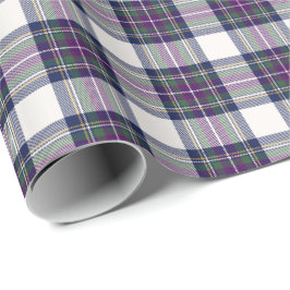 Lila och grön rutig presentpapper