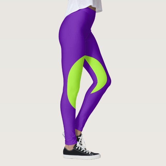 Lila och gröna Leggings (Höger)