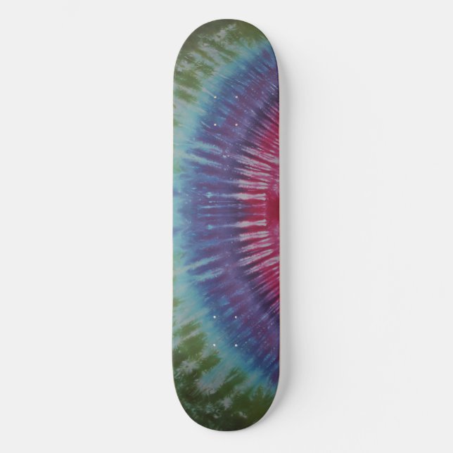 Lila och Grönt Färgskartong Mini Skateboard Bräda 18,5 Cm (Framsida)