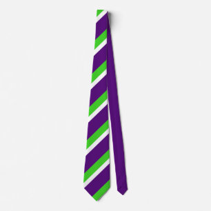 [Lila och Grönt] Fet Rand Slips