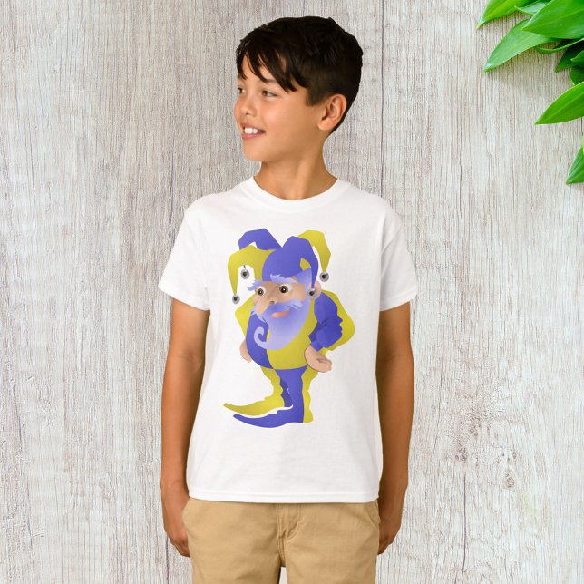 Lila och Grönt Jester T Shirt (Skapare uppladdad)