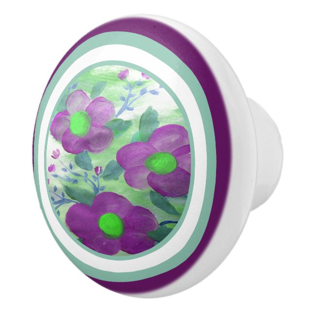 Lila och grönt kalk knopp (Höger)