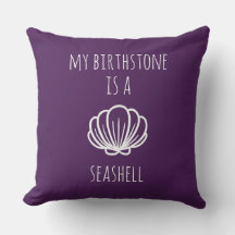 Lila och Grönt Min Birthstone är ett Seashell