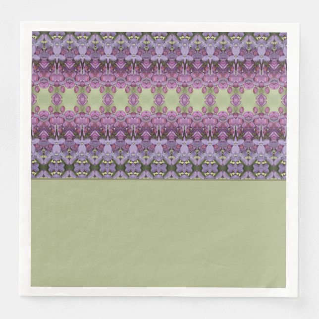 Lila och Grönt Pappersservett (Framsida)