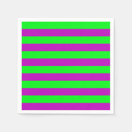 Lila och Grönt Rand Design Pappersservett