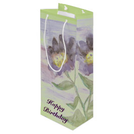 Lila och Grönt Vattenfärg