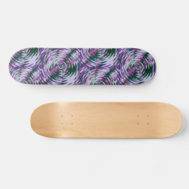 Lila och Grönt Vortex Skriv ut skateboard Dek