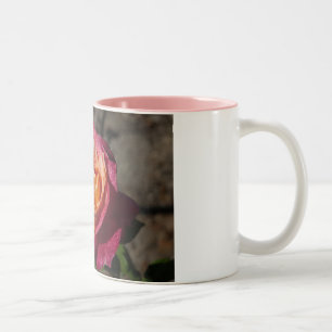 Lila- och gul roskaffemugg Två-Tonad mugg