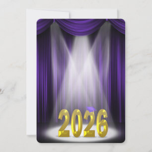 Lila och Guld 2025 Studenten i Spotlight Inbjudningar