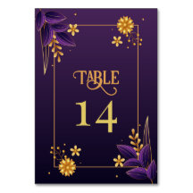 Lila och Guld Aesthetics Blommigt Bröllop