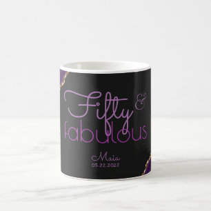 Lila och Guld Agate 50 och Fabulous Mugg