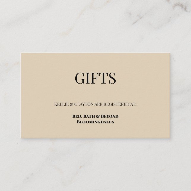 Lila Och Guld Blommig Gåsteregister Tilläggskort (Framsida)