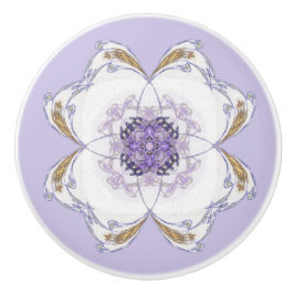 Lila och Guld Blommigt-look Fractal Art Lavender Knopp