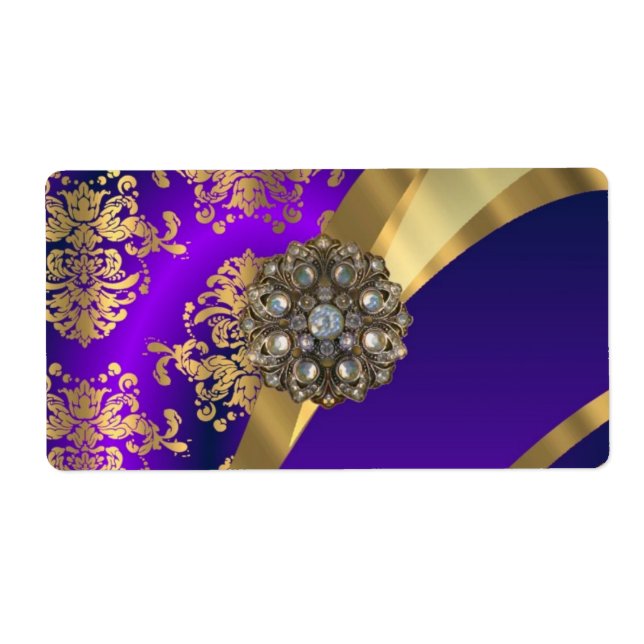 Lila och guld damm fraktsedel (Framsidan)