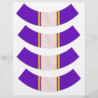 Lila och guld fotram cupcakefoder