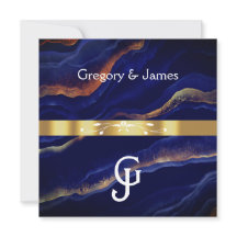 Lila och guld geod agat bröllop 