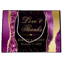 Lila och Guld Glam Tårar Bokeh Bröllop