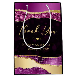 Lila och Guld Glam Tårar Bokeh Bröllop