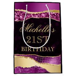 Lila och Guld Glam Tårar Bokeh Födelsedagsfest