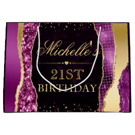 Lila och Guld Glam Tårar Bokeh Födelsedagsfest