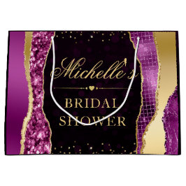 Lila och guld Glam Tåror Bokeh Bröllopsfest