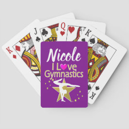 LILA OCH GULD I KÄRLEK GYMNASTICS-KONSTRUKTION CASINOKORT