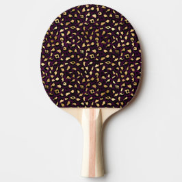 Lila och guld leopard serie design 2 pingisracket