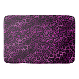Lila och guld leopard serie design 3 badrumsmatta