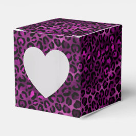Lila och Guld Leopard Serie Design 3  Presentaskar