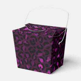 Lila och Guld Leopard Serie Design 5 Presentaskar