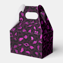 Lila och guld Leopard Serie Design 5
