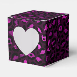 Lila och Guld Leopard Serie Design 5 Presentaskar