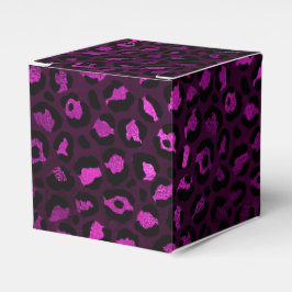 Lila och Guld Leopardy Design 5 Presentaskar