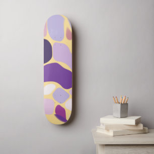 Lila och Guld Mini Skateboard Bräda 18,5 Cm