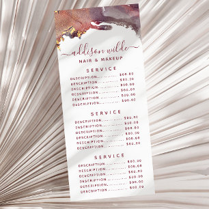 Lila och guld Modern konst Flytande vattenfärg blä Reklamkort