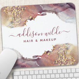 Lila och Guld Modern konst Vätskefärg Bläck Musmatta