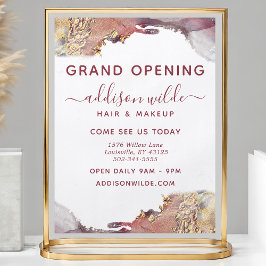 Lila och Guld Modern konst Vätskefärg Bläck Reklamblad