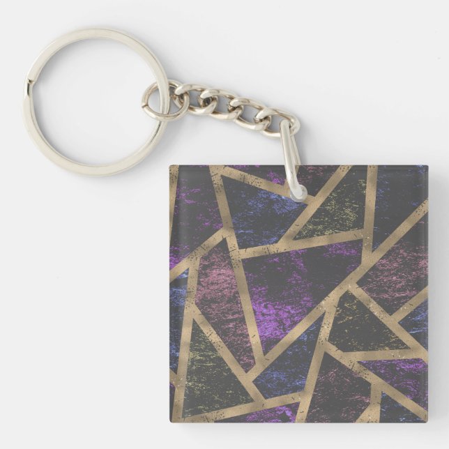 Lila och guld-mosaic mönster (Framsidan)