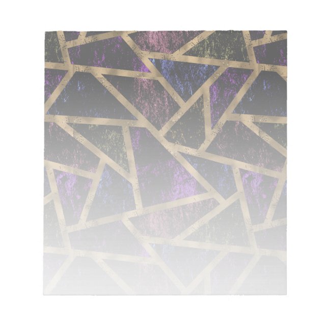 Lila och guld-mosaic mönster anteckningsblock (Framsida)